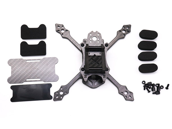 Carbon Fiber Drone Frame Kit Components – product view