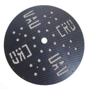 Circular Carbon Fiber RC Aircraft Plate – product view