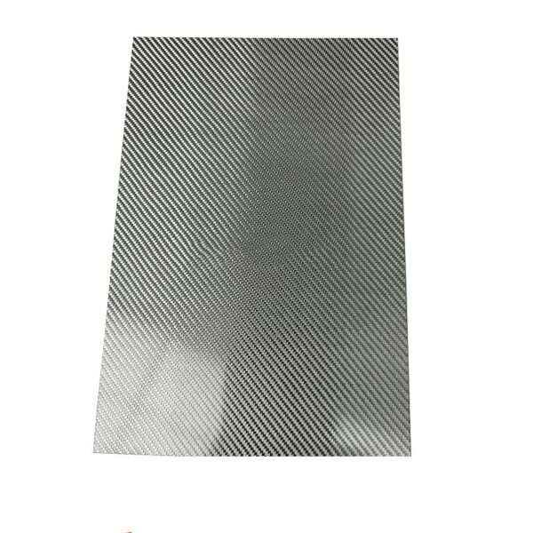 Silver-Finish Carbon Fiber Plate – product view