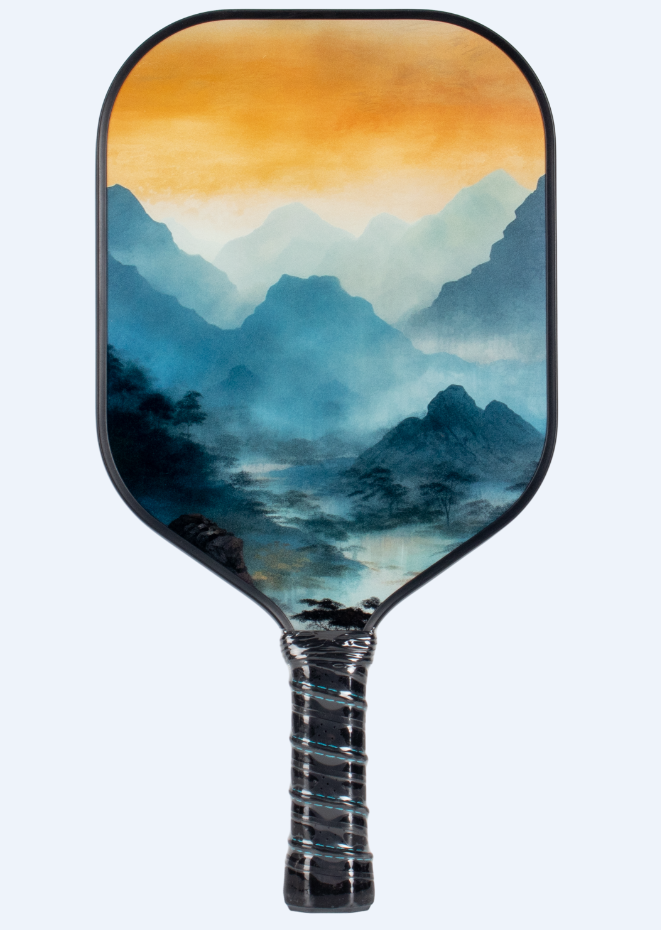 Carbon Fiber Pickleball Paddle for OEM Branding; OEM artwork reference – product view